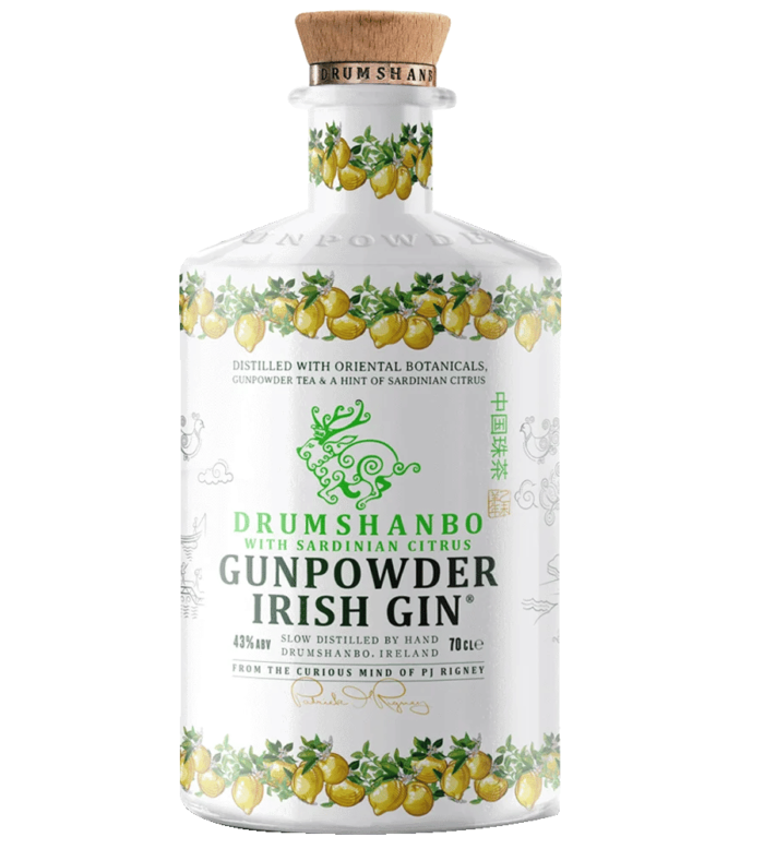 Gunpowder Irish Gin With Sardinian Citrus Ceramic