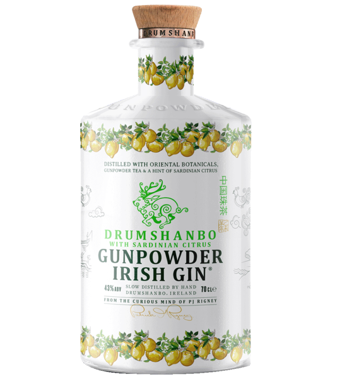 Gunpowder Irish Gin With Sardinian Citrus Ceramic