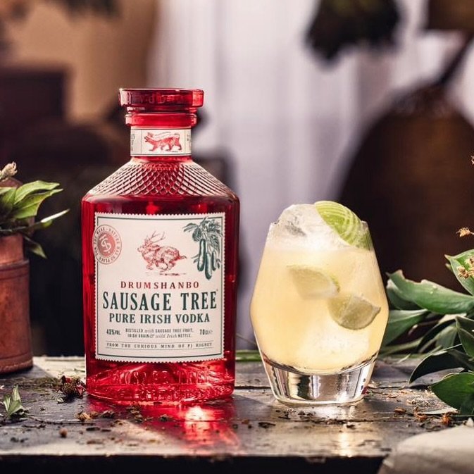 Drumshanbo Sausage Tree Pure Irish Vodka.