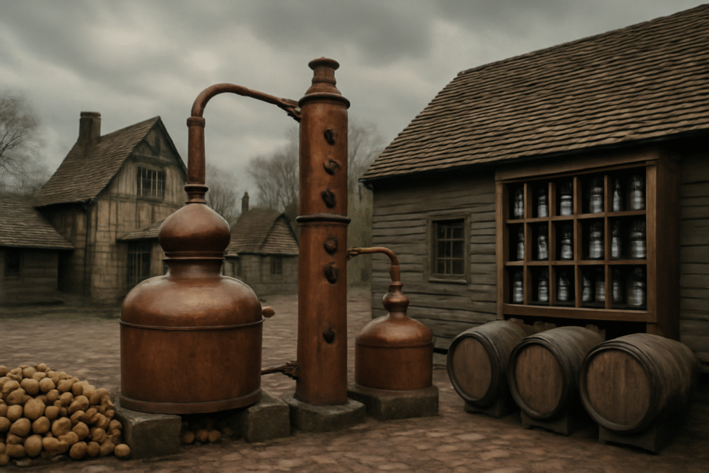 Barrel aged vodka