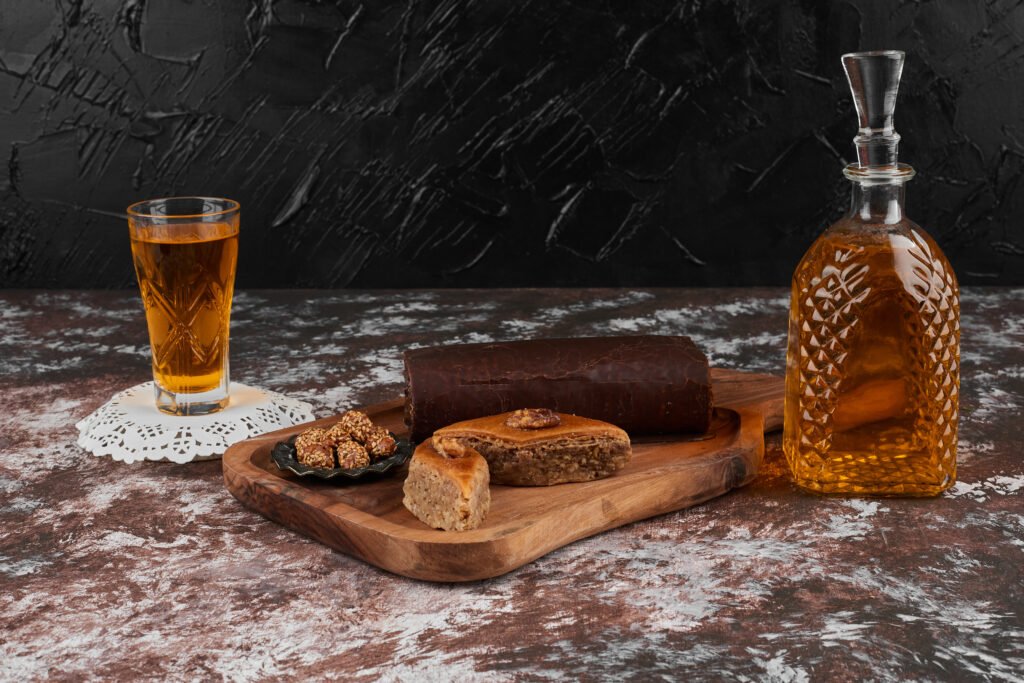 meat and whiskey