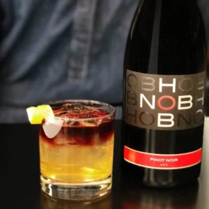 Hobnob Pinot Noir wine bottle imported in India by Mohan Brotherss LLP, a Solis Group company