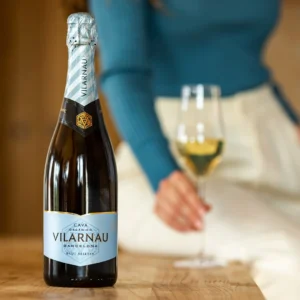 Vilarnau Cava Brut reserve sparkling wine bottle imported in India by Mohan Brotherss LLP, A Solis Group Company