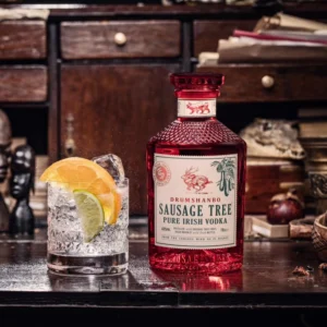 Sausage Tree vodka bottle imported in India by Mohan Brotherss LLP, A Solis Group Company