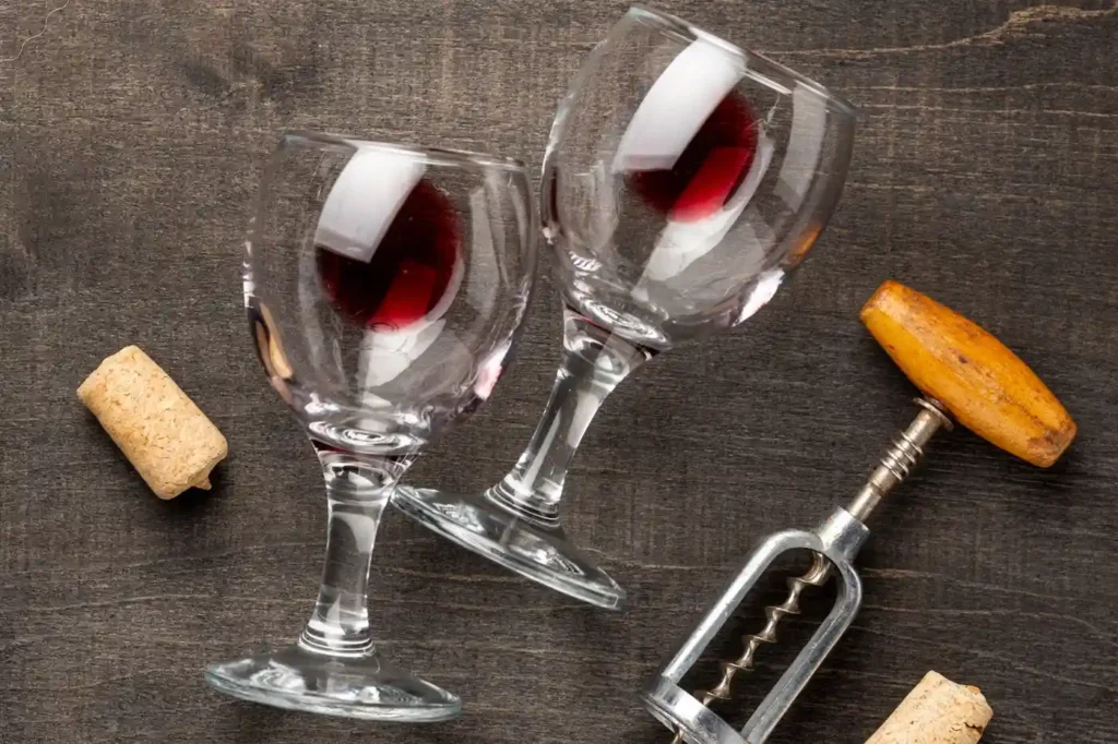 flat-lay-wine-glasses-corkscrew-table