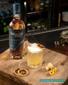 Fercullen Falls Small Batch Blended Irish Whiskey bottle imported in India by Mohan Brotherss LLP, a Solis Group company