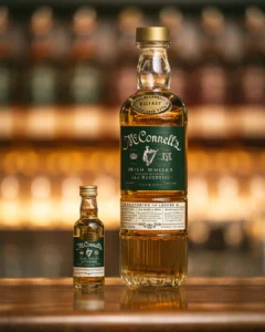 Mcconnell’s Blended Irish Whiskey bottle imported in India by Mohan Brotherss LLP, a Solis Group company