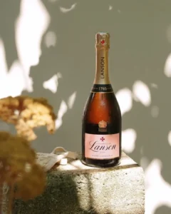 Lanson Le Rose NV Champagne bottle imported in India by Mohan Brotherss LLP, a Solis Group Company