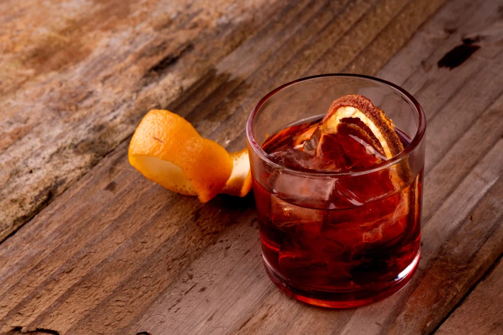 vermouth drink on table