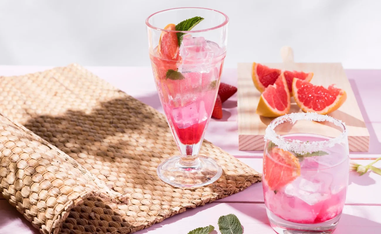 Pink gin Cocktails