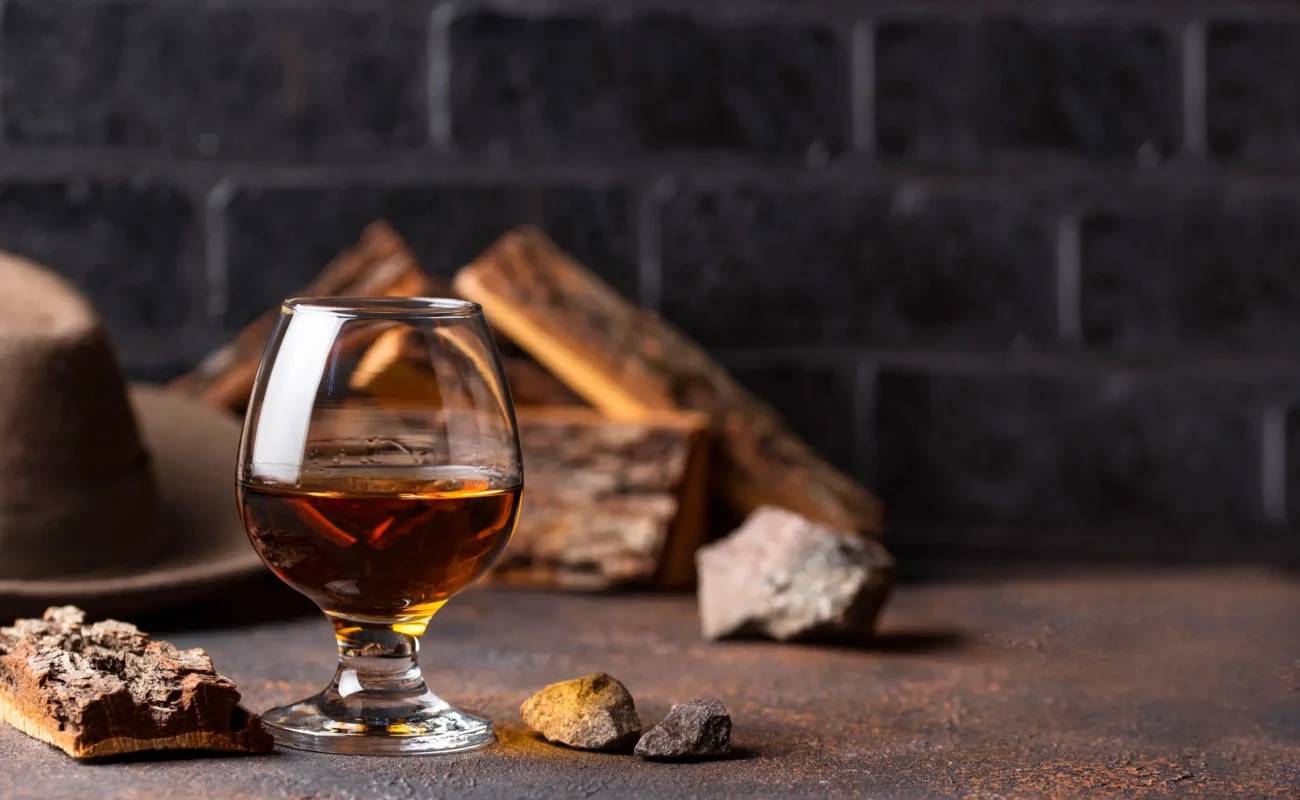 elegant cognac glass