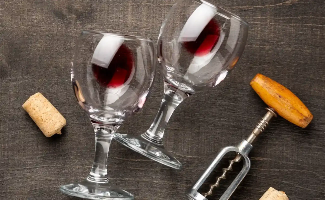 flat-lay-wine-glasses-corkscrew-table