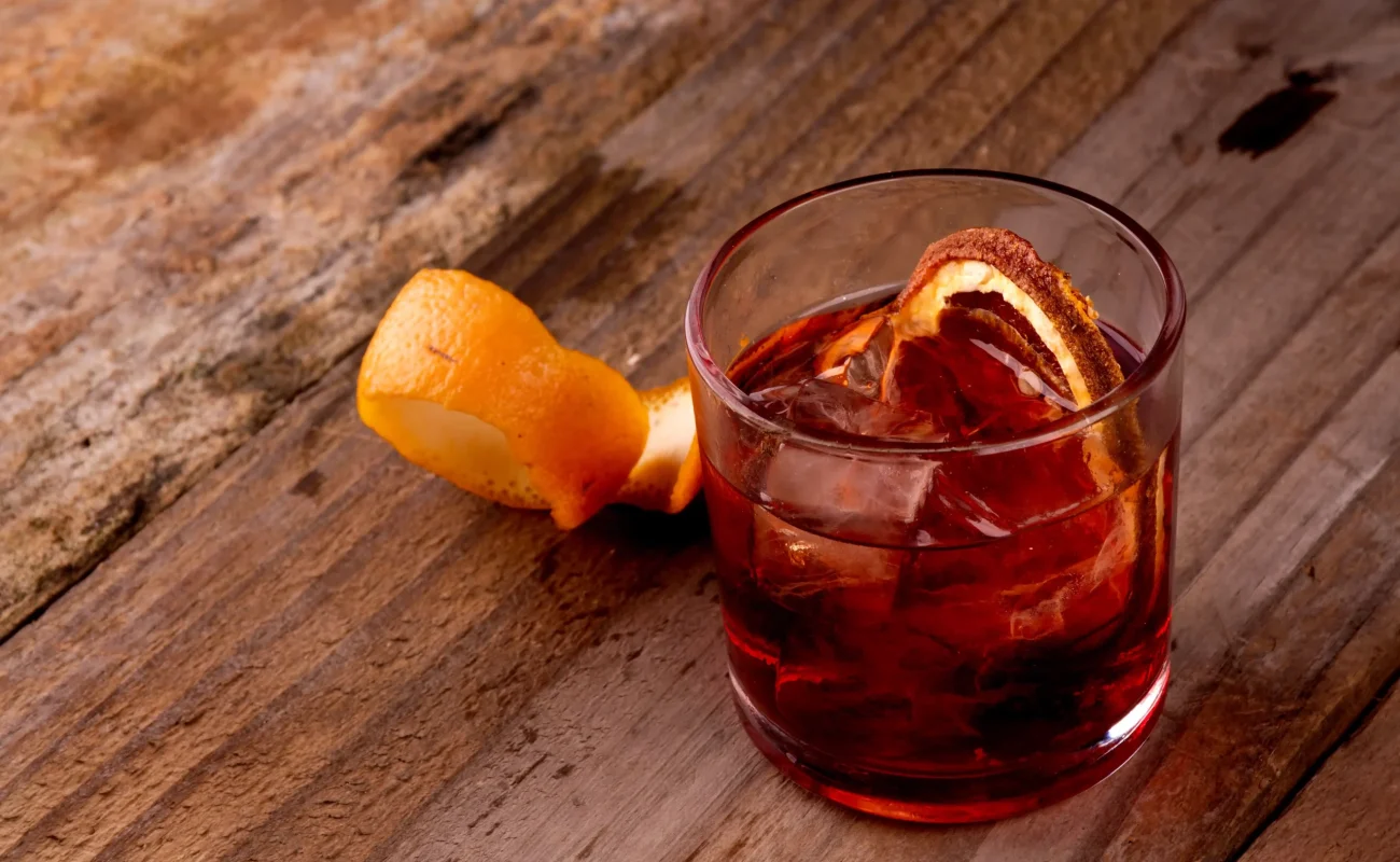 vermouth drink on table